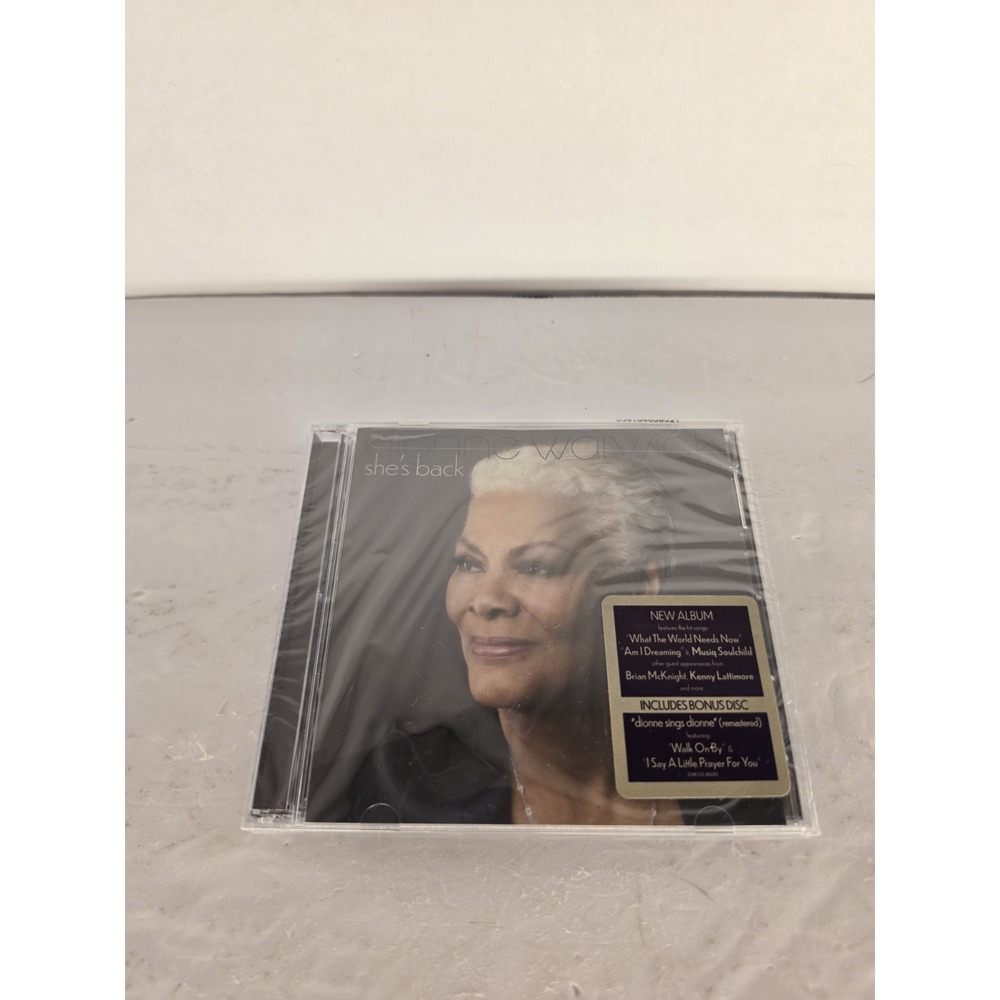 Dionne Warwick She's Back 2 CD Set 2019 NEW Factory Sealed Bonus Disc R&B Soul - Picture 2 of 3